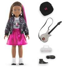 Játékbaba Melody Music Studio Set Girls Corolle hosszú barna hajjal 28 cm 4 kiegészítővel 4 évtől CO600300