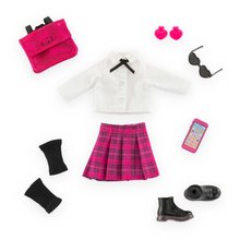 Ruha szett English Student Dressing Room Girls Corolle 28 cm játékbabának 8 kiegészítővel 4 évtől CO610110