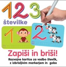 Náučná hra Kresli a zmaž Čísla Dohány slovinská verzia