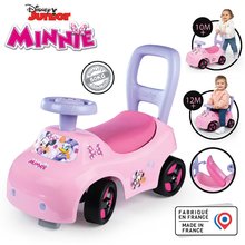 Odrážadlo a chodítko Minnie Auto Ride On Smoby ergonomické s opierkou a úložným boxom pod sedadlom od 10 mes SM720544w