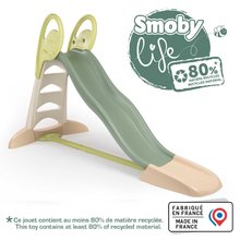 Šmykľavka s dvojitou vlnou a vodotryskom 230 cm Toboggan XL Slide Life Smoby s pevnou konstrukciou a UV filtrom - model 2025