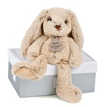 Plyšový zajačik Beige Bunny Copain Calin Histoire d’ Ours béžový 25 cm v darčekovom balení od 0 mes HO2430