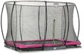 Trampolína s ochrannou sieťou Silhouette Ground Pink Exit Toys prízemná 214*305 cm ružová