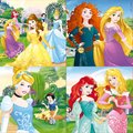 Puzzle Disney Princezné v kufríku Educa 25-20-16-12 dielov, progresívne od 24 mes