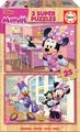 Drevené puzzle Minnie Happy Helpers Educa Disney 2x25 dielov od 4 rokov