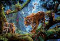 Puzzle Tigers in the tree Educa 1000 dielov a Fix lepidlo od 11 rokov