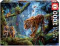 Puzzle Tigers in the tree Educa 1000 dielov a Fix lepidlo od 11 rokov