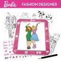 Kreatívne tvorenie s tabletom Fashion Designer Barbie Educa Vytvor si módne návrhy bábik 4 modely od 5 rokov