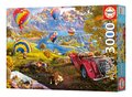 Puzzle Hot Air Balloon Valley Educa 3000 dielov a Fix lepidlo