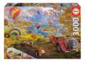 Puzzle Hot Air Balloon Valley Educa 3000 dielov a Fix lepidlo