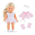 Bábika Rosy Ballerina Set Mini Corolline Corolle blond vlasy a modré oči 20 cm 3 doplnky