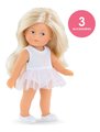 Bábika Rosy Ballerina Set Mini Corolline Corolle blond vlasy a modré oči 20 cm 3 doplnky