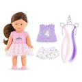 Bábika Romy Unicorn Set Mini Corolline Corolle hnedé vlasy a hnedé oči 20 cm 3 doplnky