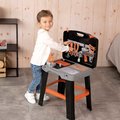 Pracovná dielňa v kufríku 2v1 Bricolo Smart Workbench Black&Decker Smoby rozkladací pracovný stôl s náradím 30 doplnkov