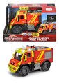 Autíčko hasičské Unimog U530 Fire Truck Majorette so zvukom a svetlom s gumenými kolieskami dĺžka 14 cm