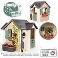 Domček pre záhradníka s kvetináčmi Garden House Life Smoby rozšíriteľný s odkvapom a mriežka s kŕmidlom pre vtáčiky 135 cm s UV filtrom od 24 mes - mo