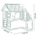 Domček s kuchynkou a 17 doplnkov Pretty Playhouse&Kitchen Life Smoby 3 okná s 2 žalúziami a posuvnými okenicami s UV filtrom od 24 mes - model 2025